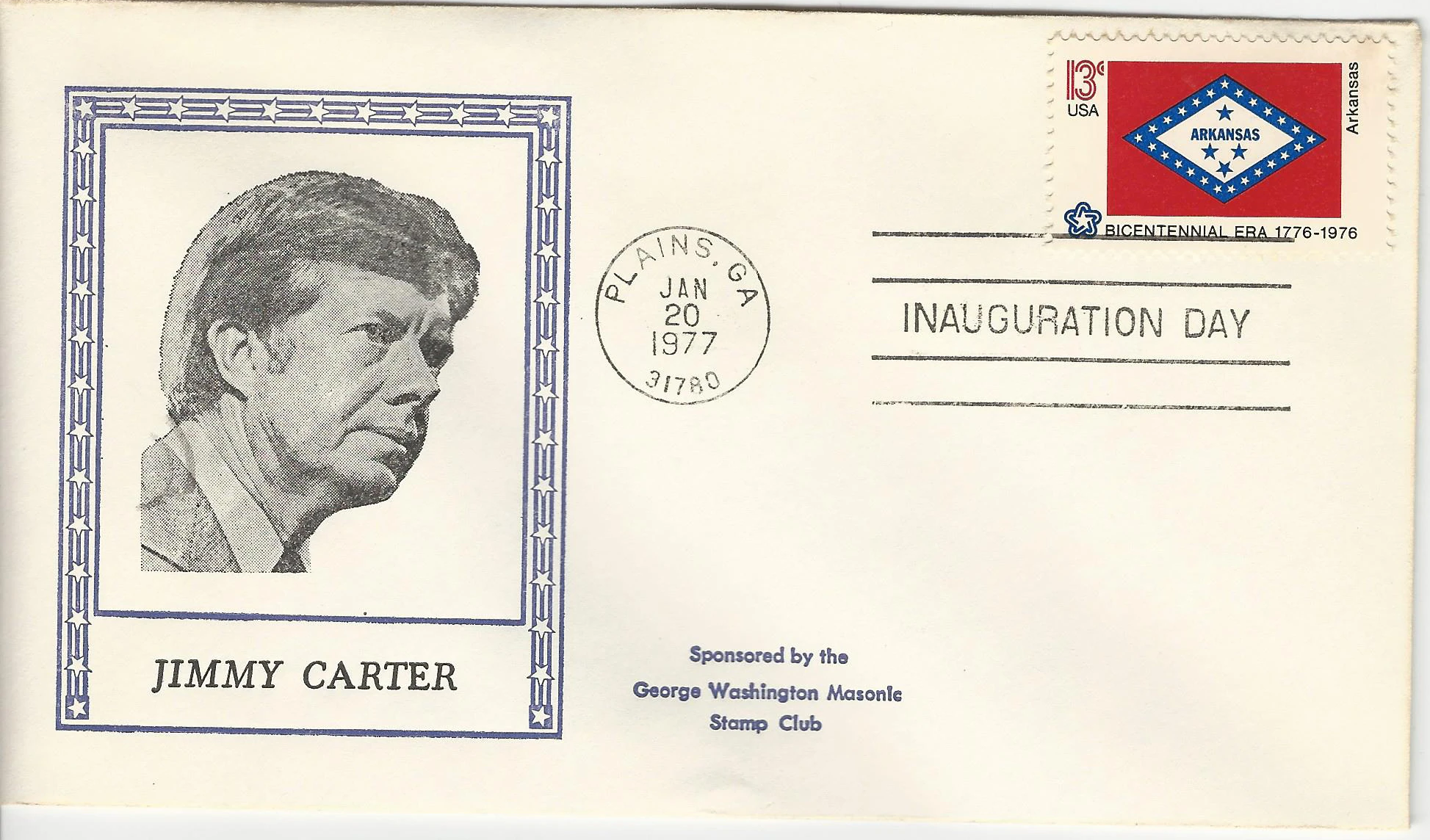 Inauguration Jimmy Carter Postmark #1: Washington, DC —&hellip;
